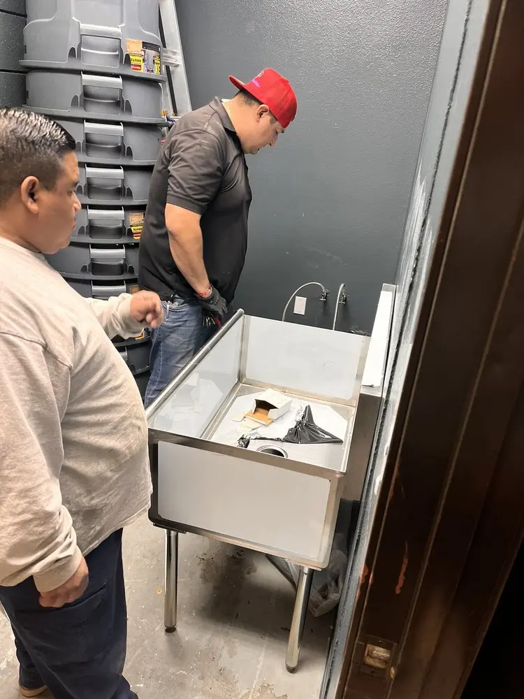 Commercial plumbing and sink installation in Kolbes Corner